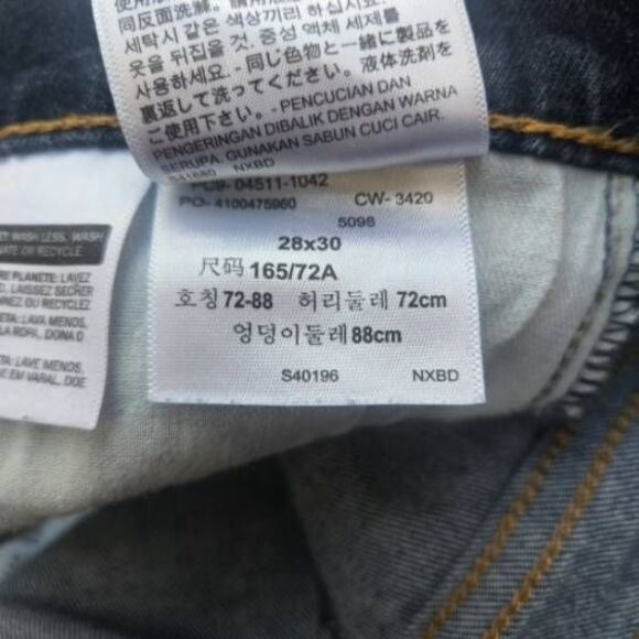 Levi's 511 28x30 darker blue men's jeans slim - Picture 8 of 11